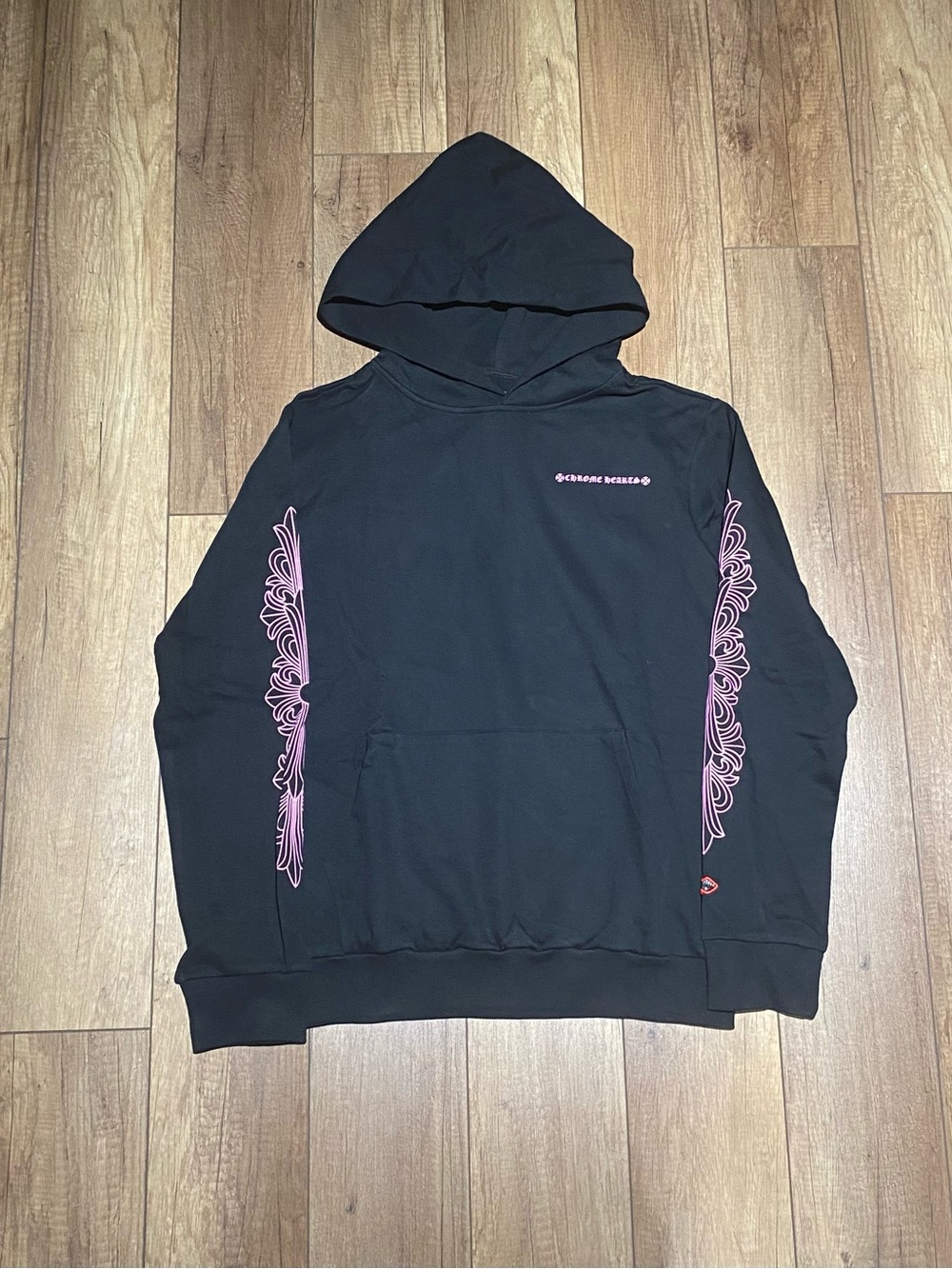 Chrome Hearts Black and Purple Hoodie Pullover Made in USA Mens Size Large
